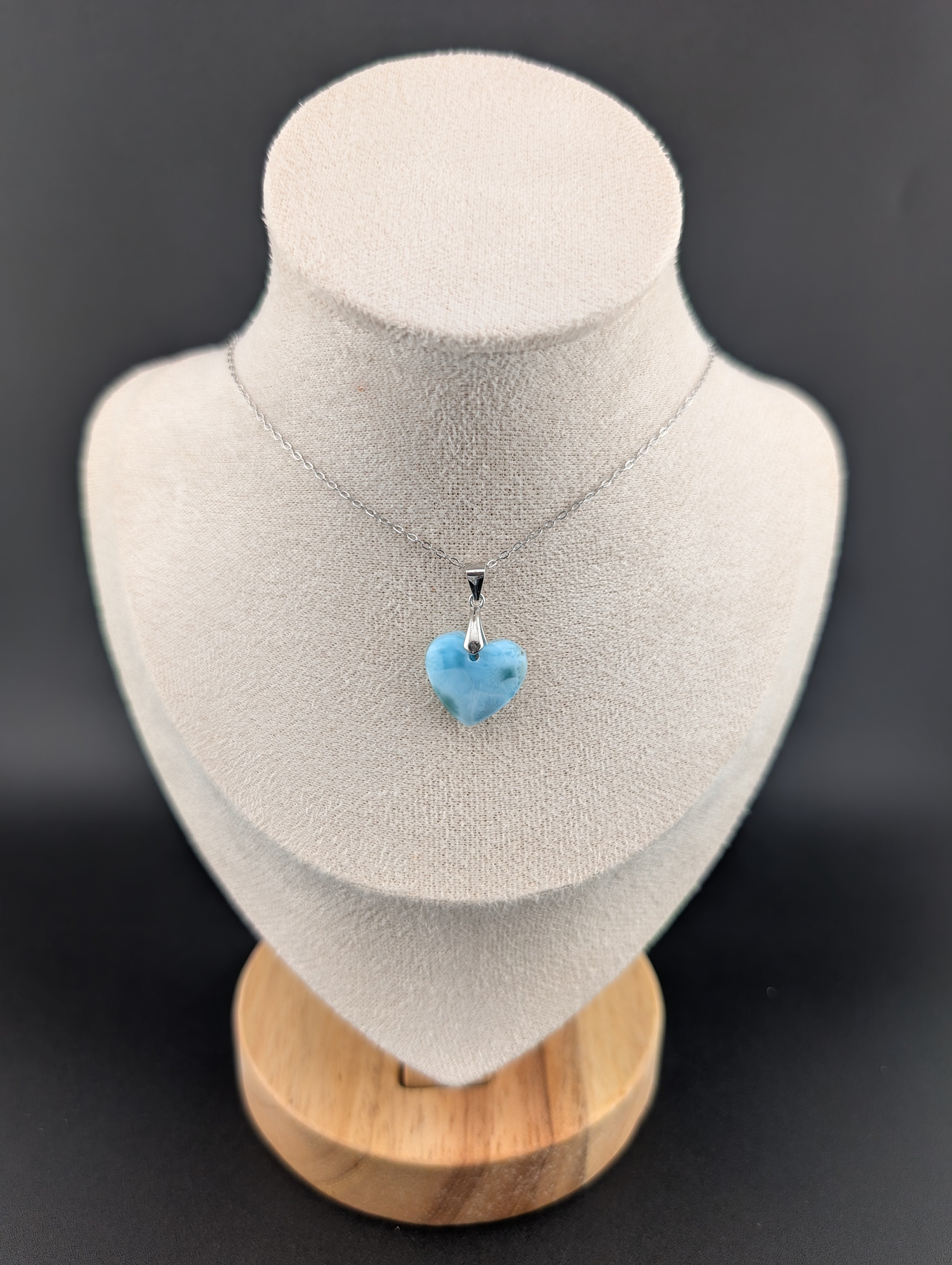 Larimar Anhänger S925 Herz