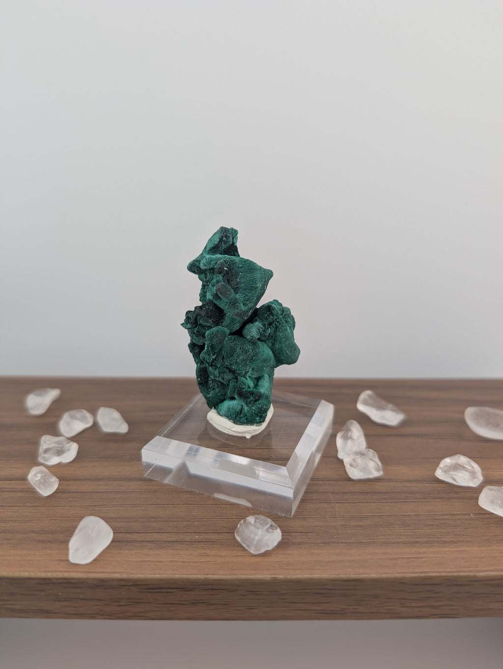 Malachit Rohstein auf Acryl