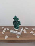 Malachit Rohstein auf Acryl