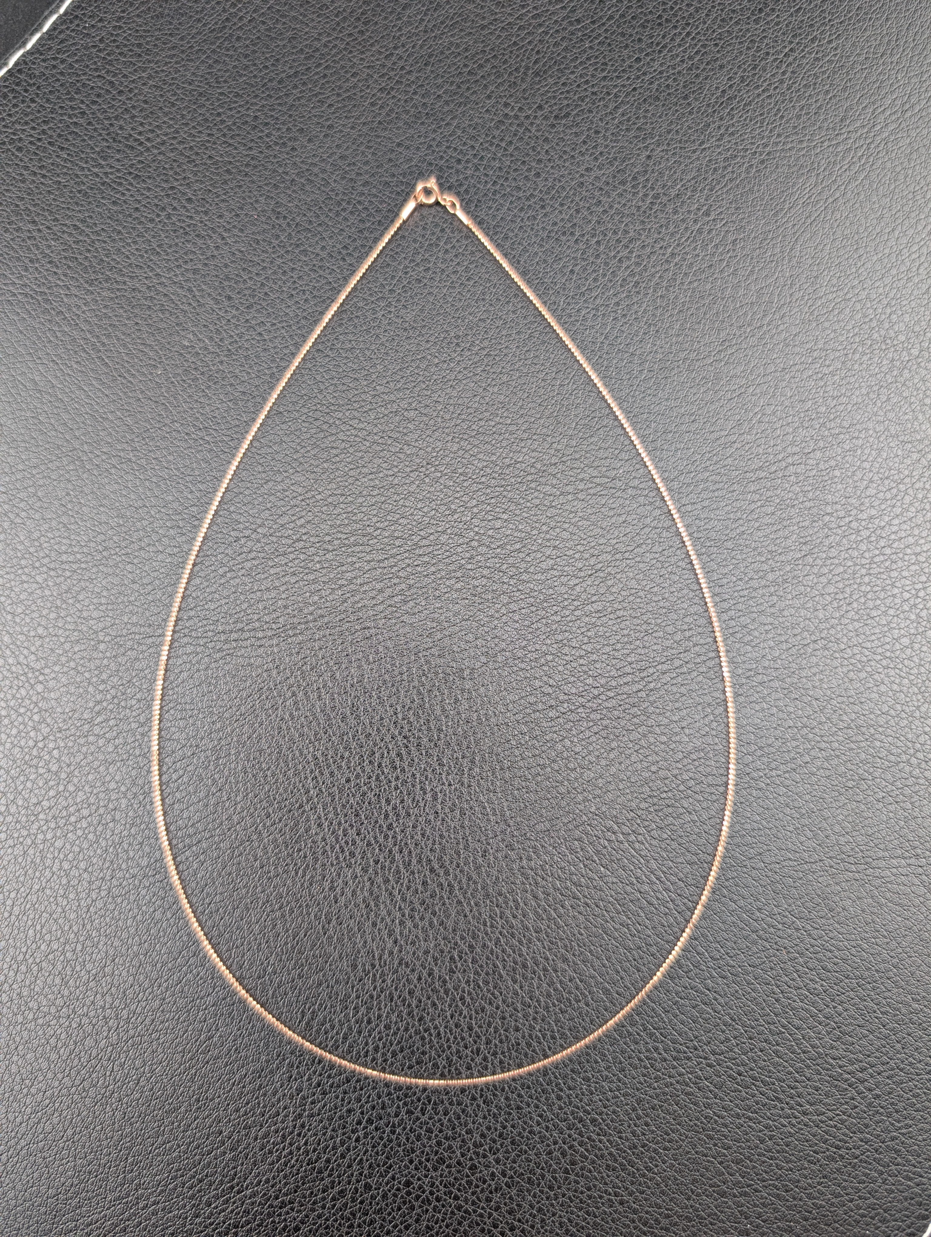 Kette S925 rosegold 45 cm