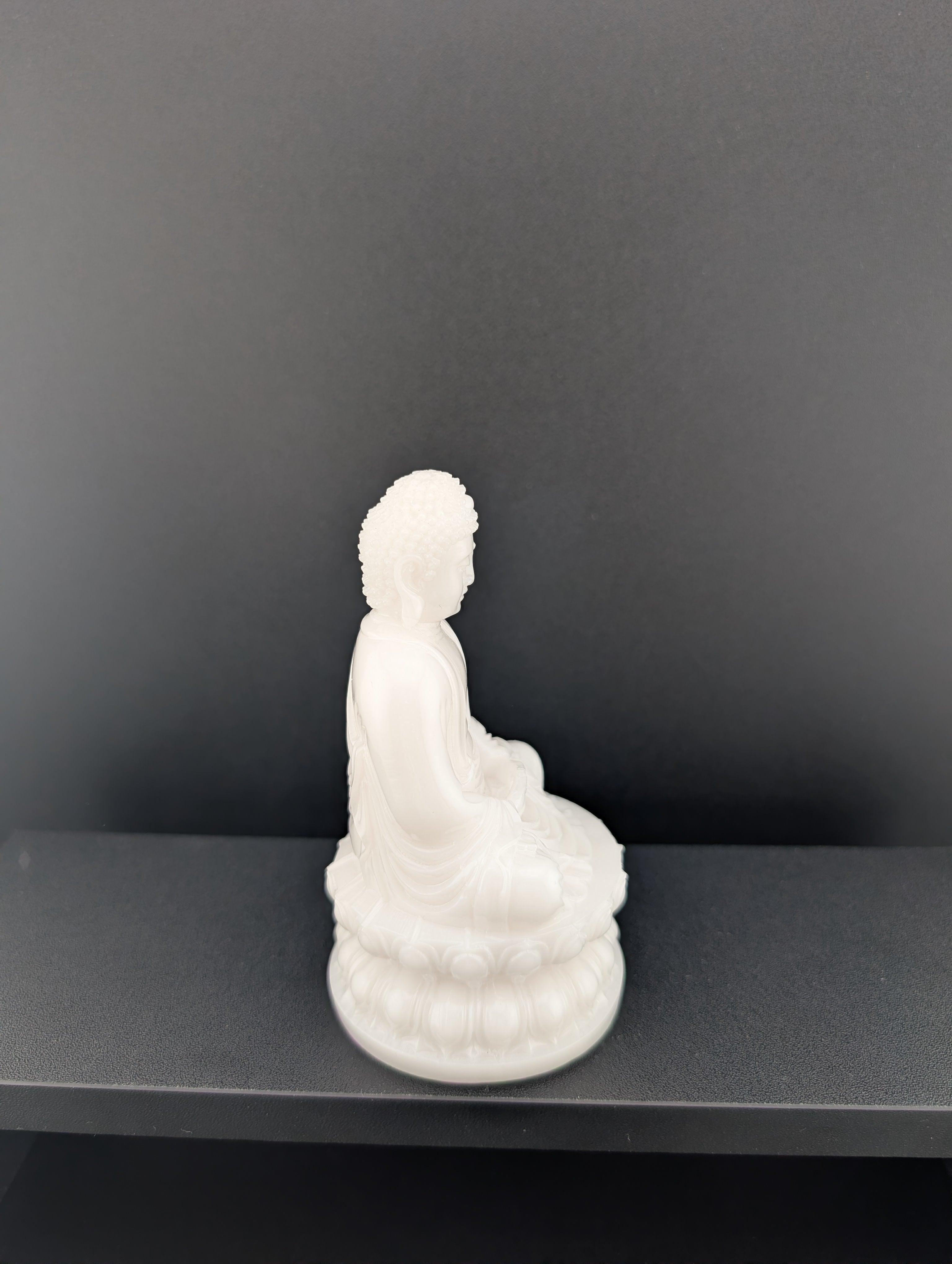 weiße Jade Buddha