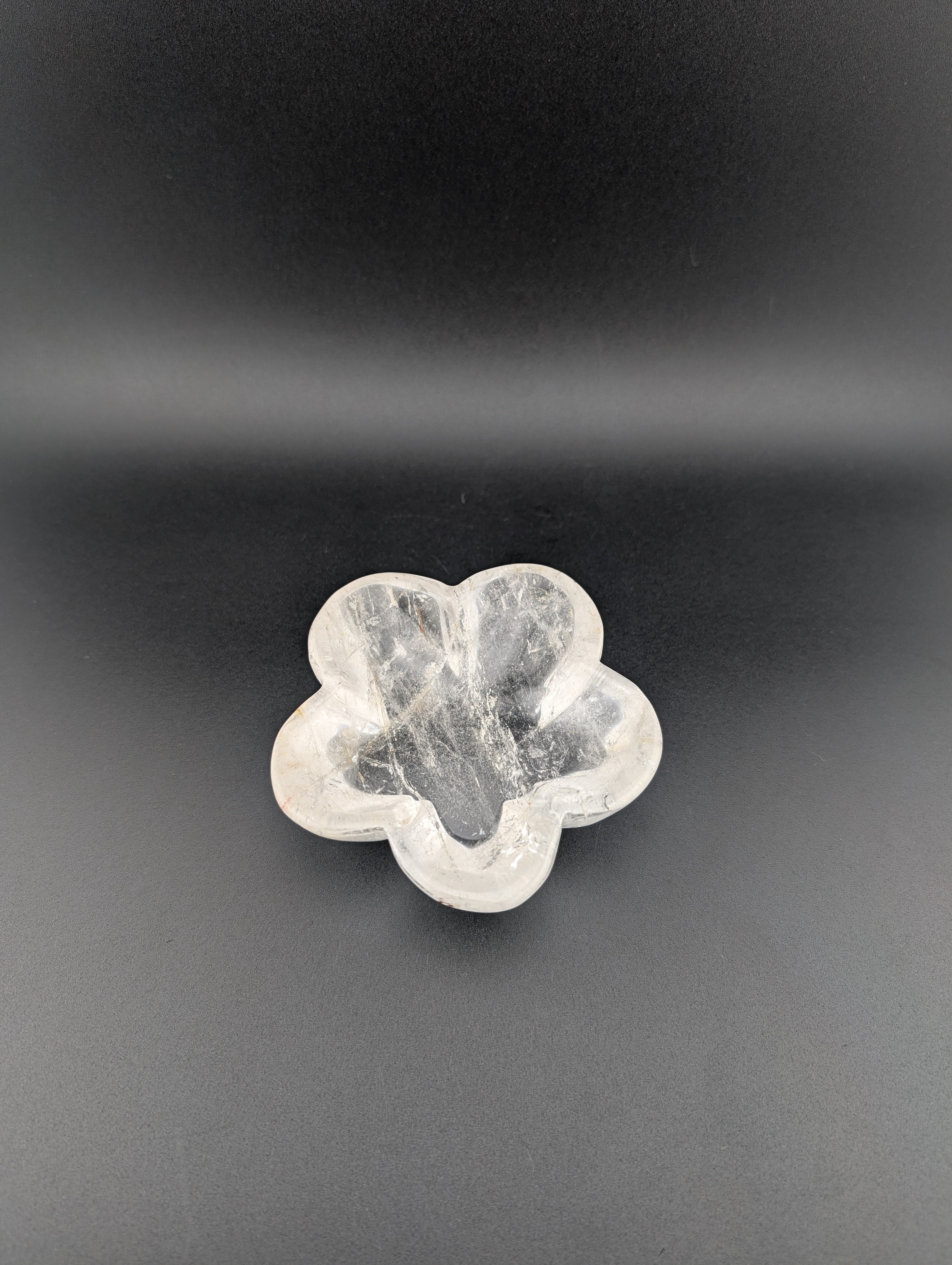 Bergkristall Schale Blume