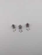Amethyst Anhänger Traumfänger Edelstahl