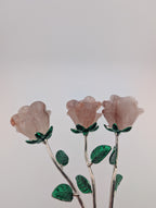 Feuerquarz Blume mit Stiel