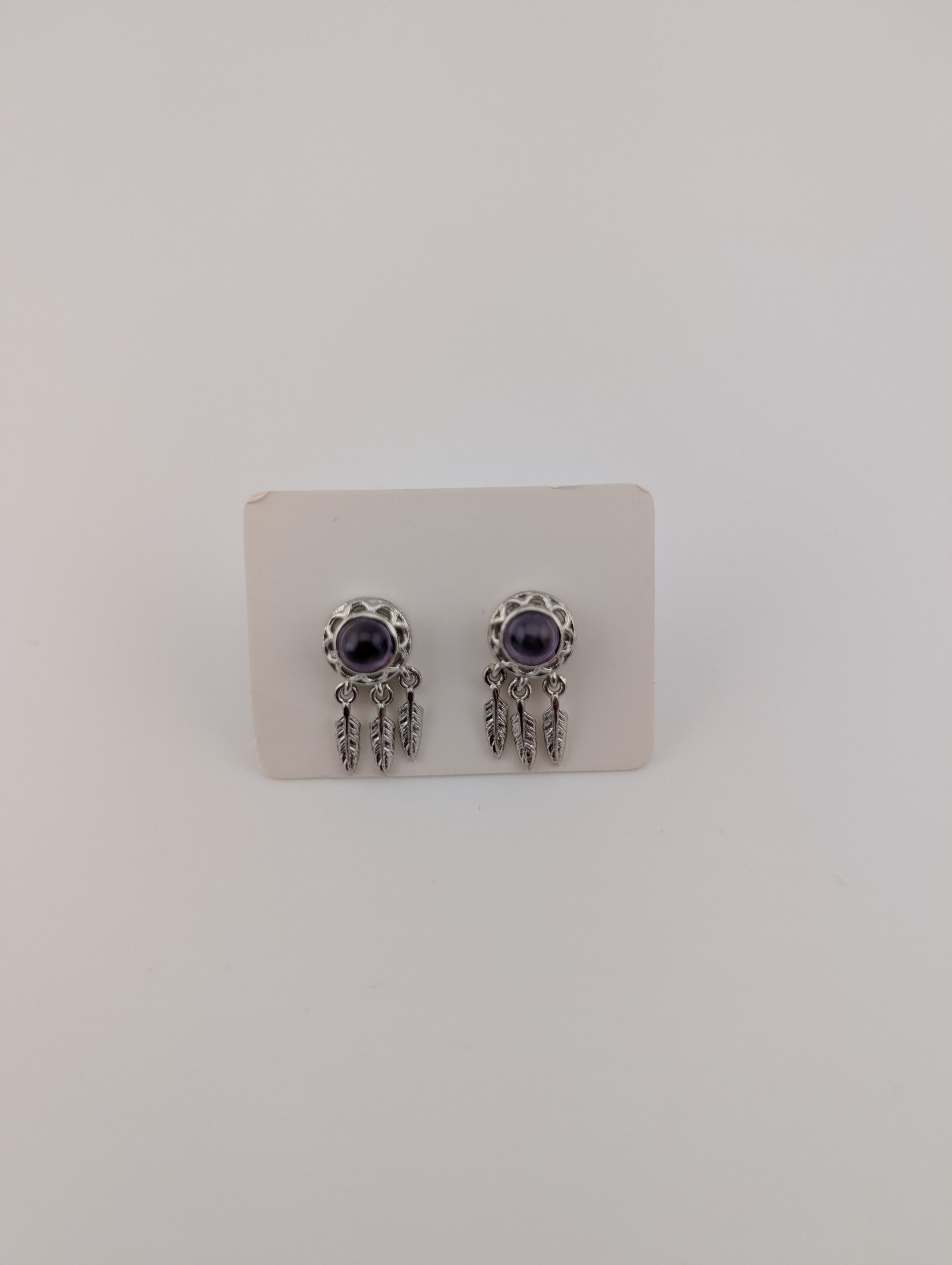 Amethyst Ohrringe Traumfänger